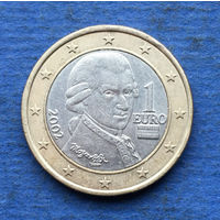 Австрия 1 евро 2002