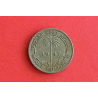 Британская Западная Африка 1 шиллинг 1947 с 1 руб