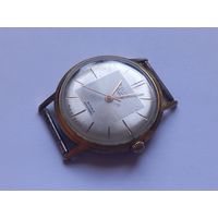 Часы Полет де люкс автоматик 29 камней СССР. Poljot de luxe automatic 29 jewels USSR. На ходу. Позолота AU 20.