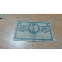 Финляндский Банк  Пять марок золотом  1909 года**20203254