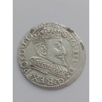 3 гроша 1594 г. Сигизмунд III (шикарный).