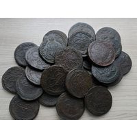 27 пятаков Екатерины II!! Клад Российской империи!!