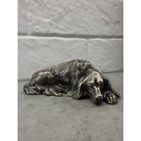 Статуэтка Лежащий сеттер. Касли.  Распродажа коллекции!!!
