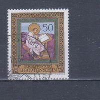 [212] Лихтенштейн 1977. Культура.Искусство.Иконопись. Гашеная марка.