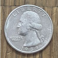 25 Центов США 1989г.