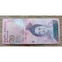 Werty71 Венесуэла 20 боливаров 2014 UNC банкнота Черепашки