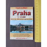 Карта Праги раскладная (3386)