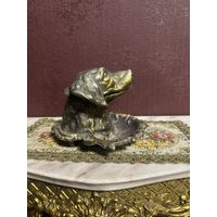 Старинная металлическая пепельница в виде собаки, Европа, много лотов с рубля