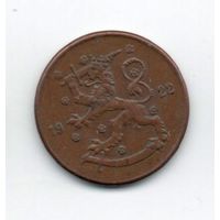 ФИНЛЯНДСКАЯ РЕСПУБЛИКА. 5 ПЕННИ 1922.