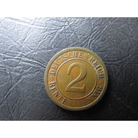 Германия. 2 рентенпфеннигa. 1924A. С 20 копеек. Распродажа коллекции. Смотрите другие лоты.