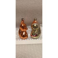 Ёлочные игрушки. Лисичка и белочка. 3-6