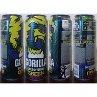 Банка от энергетика GORILLA Зеленые Фрукты 450мл 2025 ENERGY DRINK объем volume РБ (ОБМЕН/ПРОДАЖА/ТОРГ) 1лот=1шт