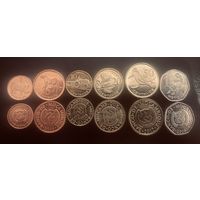 Мозамбик Набор 6 монет UNC