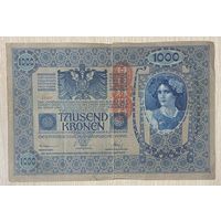 Банкнота 1000 крон 1902 год. Австро-Венгрия. С рубля без МЦ.