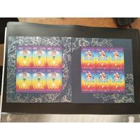 Россия 1999 2 м/листа  Н.Год