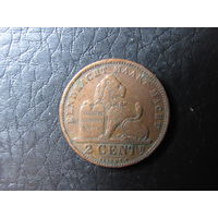 Бельгия. 2 цента.1905. С 20 копеек. Распродажа коллекции. Смотрите другие лоты.