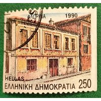 Греция 1990. Улица города Флорина в Македонии