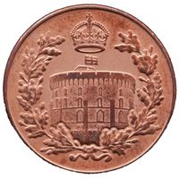 Гибралтар 2 пенса, 2023 Карл III UNC
