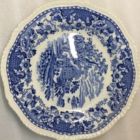 Тарелка Vintage Seaforth Enoch Woods Blue porcelain