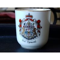 Антиквареая кофейная тонкий фарфор Иудаика