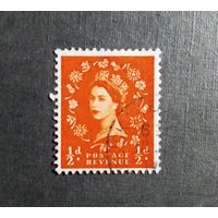 Марка Великобритания 1952-1954 Королева