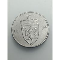 Норвегия 50 эре 1974 года .