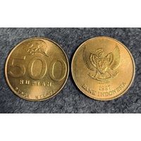 Индонезия 1997  500 рупий  Цветы Жасмина UNC