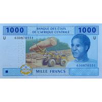 Werty71 Камерун 1000 франков 2002 UNC банкнота литера U