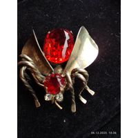 Брошь муха серебро ссср