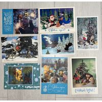 Открытки Новогодние СССР игрушки