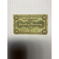 Нотгельд 50 пфеннигов (Германия Веймарская республика). -2612