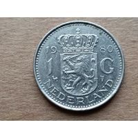 Нидерланды 1 гульден, 1980г. (D-107)