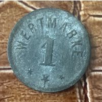 Монета 1 пфенниг 1917 год. Берлин. Веймарская республика.