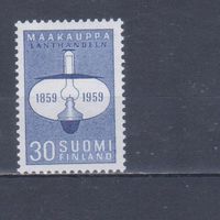 [1284] Финляндия 1959. Культура и быт.Лампа-керосинка. Одиночный выпуск. MNH