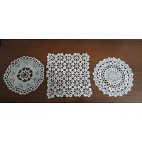 Салфетки, х/б,ручная работа, серед.20в.