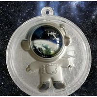 Фиджи 1 доллар 2022г. "Исследование космоса - Астронавт". Монета в капсуле; тематическом подарочном футляре; сертификат; коробка. СЕРЕБРО 10гр.
