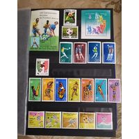 Марки спорт. Грузия, Парагвай, Германия, Чили, Бразилия, Болгария, Италия, Сирия, Польша, Венгрия.