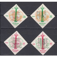 Космос. Гаити. 1963. 4 марки с надпечатками. Michel N 741,742,А744,В744 (4.5 е)