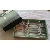 Набор красивых ложечек, 6 шт. Клейма старой Швеции. Распродажа коллекции.