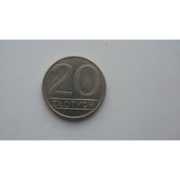Польша 20 злотых 1986 г. (состояние отличное )
