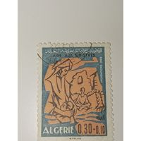 Алжир  марка  1969 год Помощь жертвам наводнения 1969 года