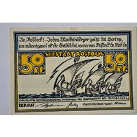 1922 год 50  пфеннигов  Германия нотгельд