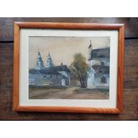 Акварельная работа в раме