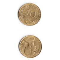 10 сантимов Франция 1981 год