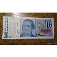 Аргентина 10 Аустралей 1985 UNC