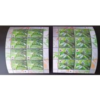 Беларусь 2010 WWF фауна рогатый  дедка стрекоза насекомые 4 листа