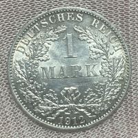 Монета 1 марка 1912 год. Германская империя.