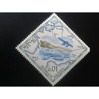 Монако, 1964. Монте-Карло, гидроплан, карта ралли 1914 г.*