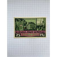 Нотгельд 25 пфеннигов Германия Ильменау-0501