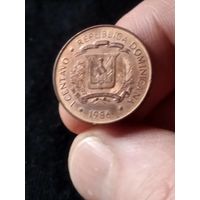 19. Распродажа! Республика Доминикана 1 сентаво 1986 г. Нечастая!